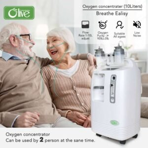 Olive 93% Purity Medical 5 litros Concentrador de Oxgeno Hospital 20 liters Oxygen Generator 10l Oxygene Concentrator for Two